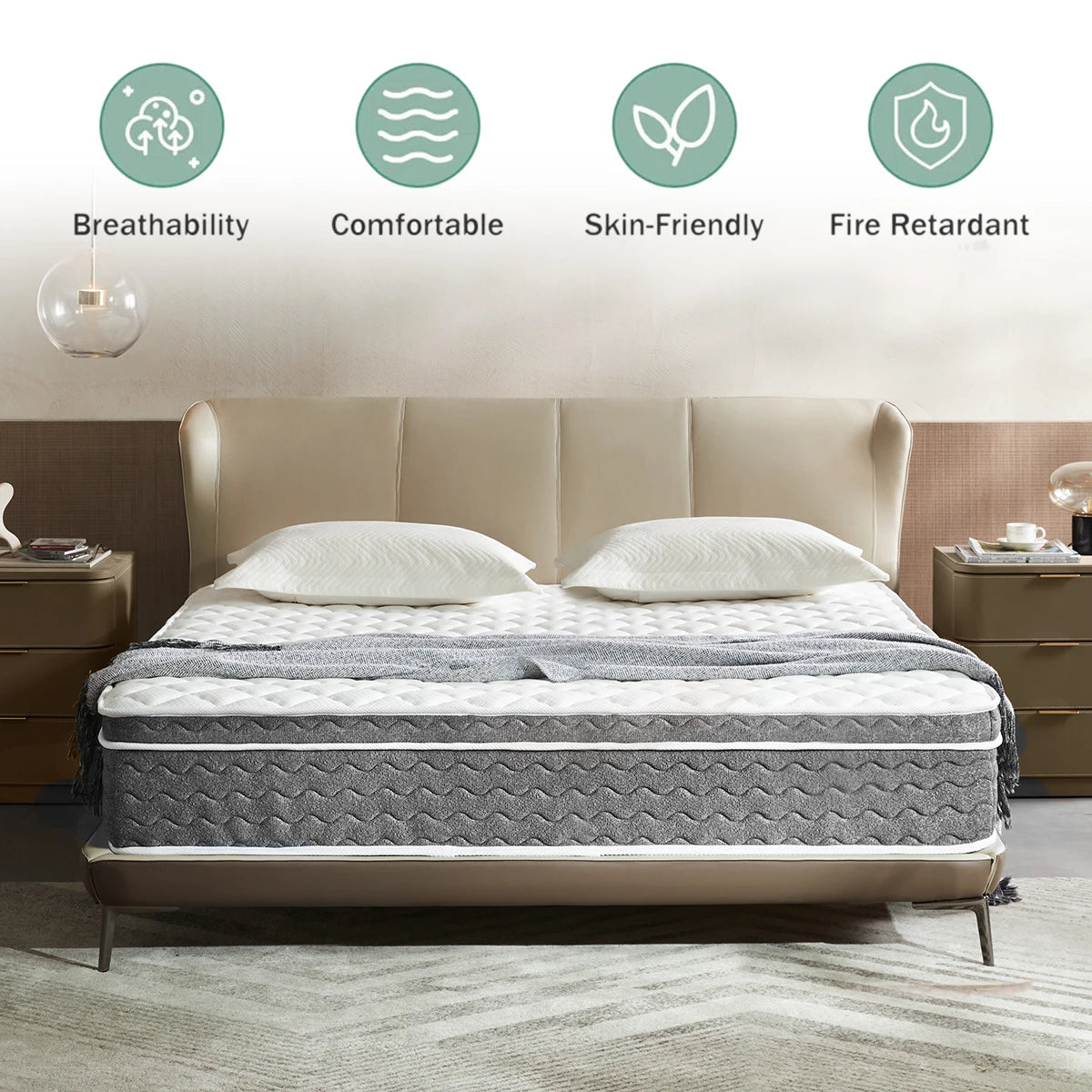 Amztree Hybrid Mattress With Gel Foam And Pocket Springs