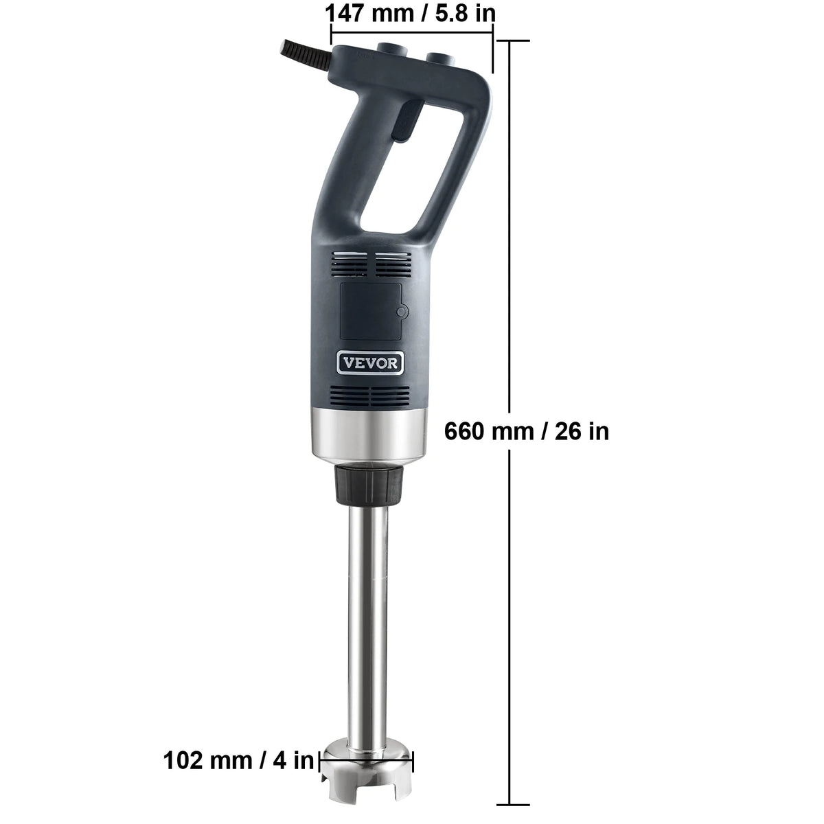SucceBuy Commercial Immersion Blender Heavy Duty Variable Speed Hand Mixer