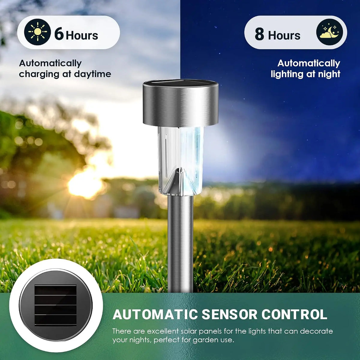 Outdoor Waterproof Solar Garden Lights For Patio And Lawn