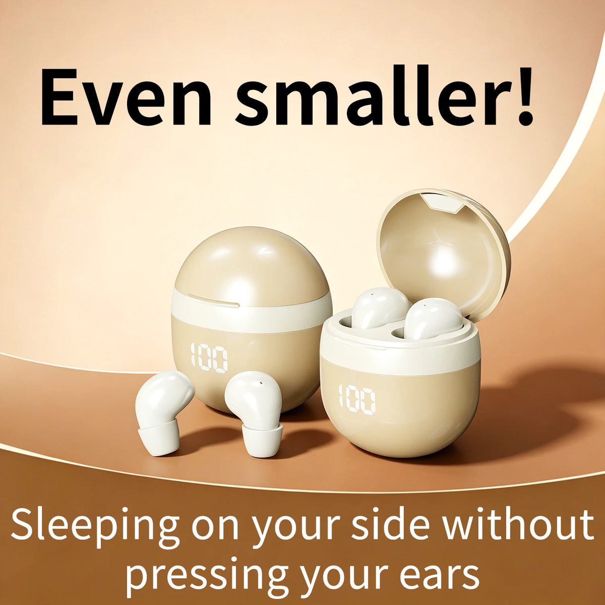 SHUKE Bluetooth Sleep Earbuds With Noise Cancelling And HiFi Bass