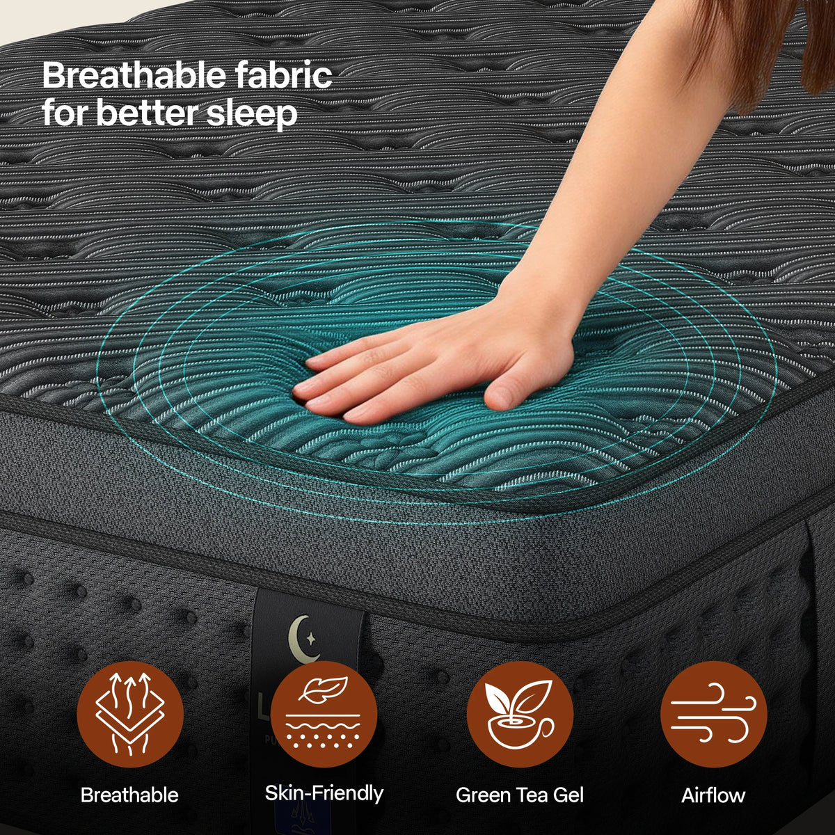 LayRoad Memory Foam Spring Mattress With Medium Firmness