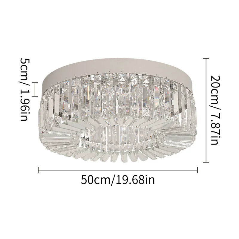 GreeLustr Crystal LED Ceiling Chandelier for Living Room and Bedroom