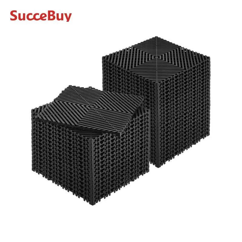 SucceBuy Interlocking Drainage Floor and Shower Mat Tiles