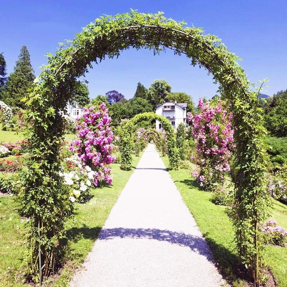 Metal Garden Arch Pergola Trellis For Outdoor Climbing Rose Support