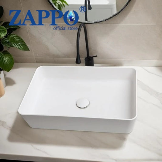 MEKKHALA Acrylic Vessel Bathroom Sink With Faucet And Drain