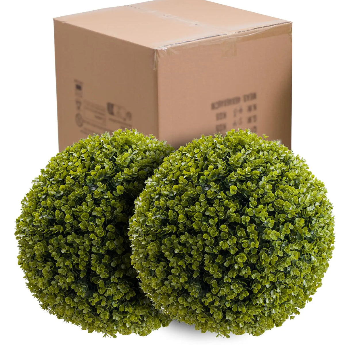 Studyset Artificial Cedar Topiary Balls Set of 2 Outdoor Decor
