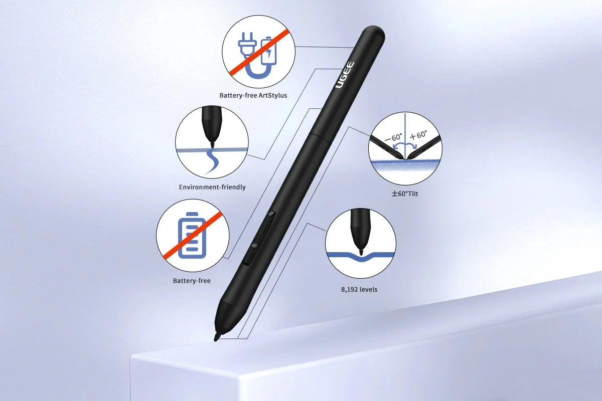 Ugee S640 Digital Drawing Tablet With Premium Build For Creators