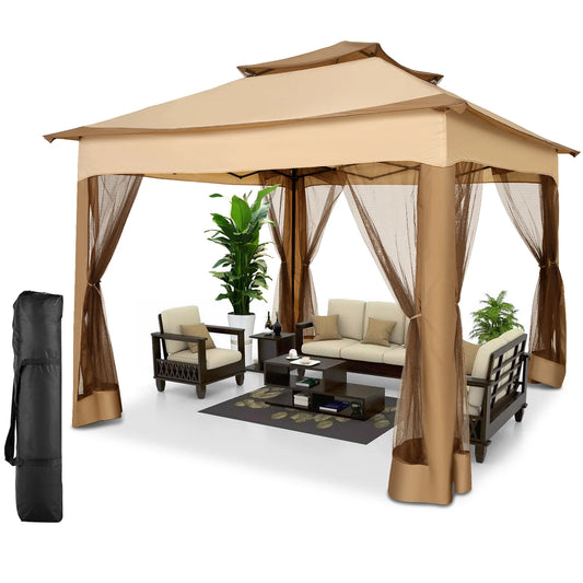 Tooluck Pop Up Gazebo Canopy With Mosquito Netting