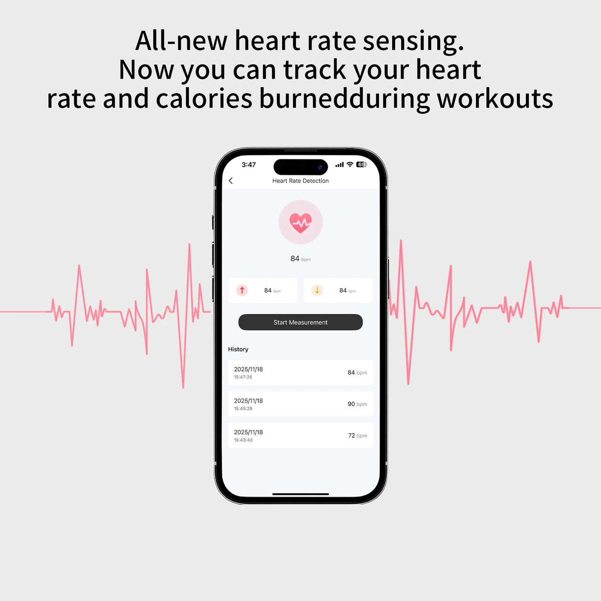 ZZLOVE Wireless Earbuds With Active Noise Cancellation And Heart Monitor