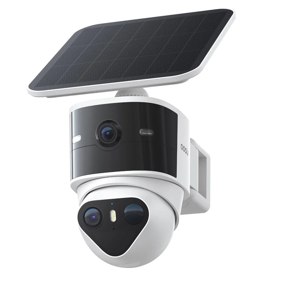 AOSU Solar Security Camera Wireless Outdoor AI Tracking