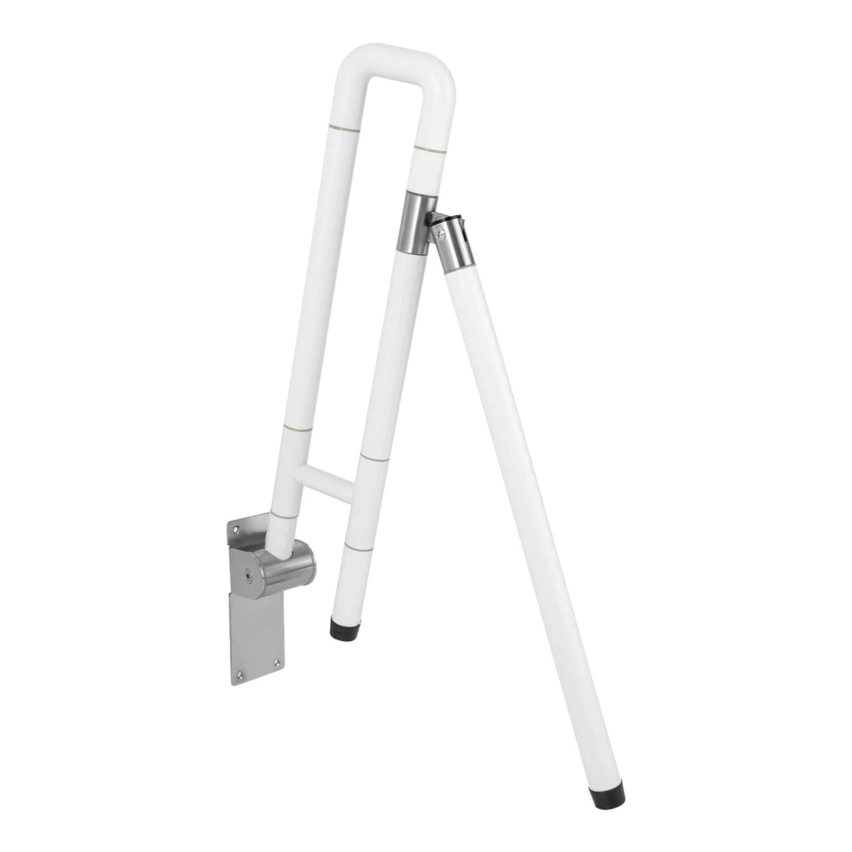 Foldable Metal Toilet Grab Bar Non Slip Bathroom Safety Support