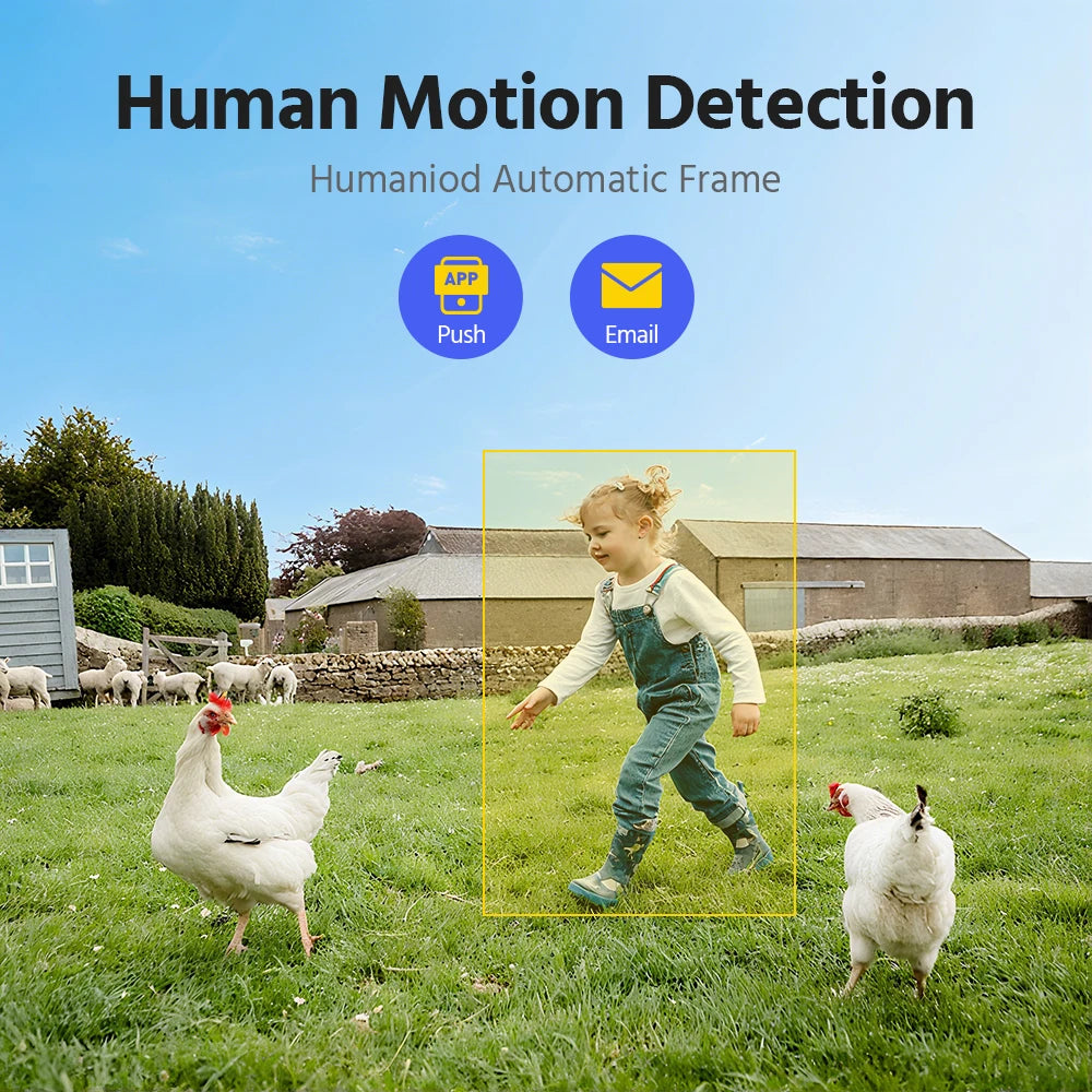 ANNKE 4MP Solar Wireless Security Camera System With NVR