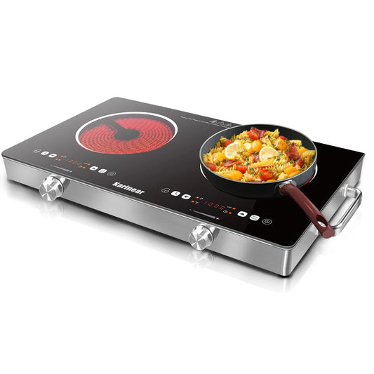 Karinear Two Zone Ceramic Hob With Safety Lock Touch Control