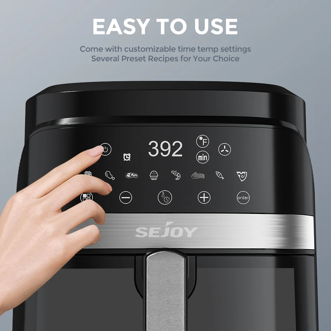 Sejoy Air Fryer Oven Roast Bake Dehydrate And Warm