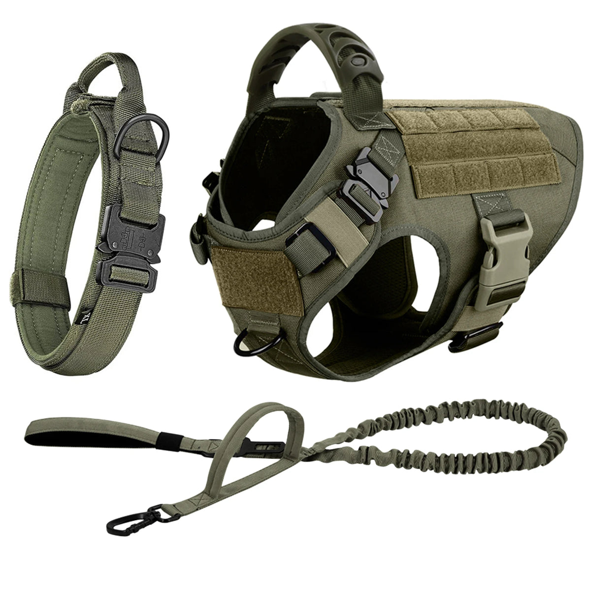 PetraVEL Padded Nylon Dog Harness And Leash Set With Buckle