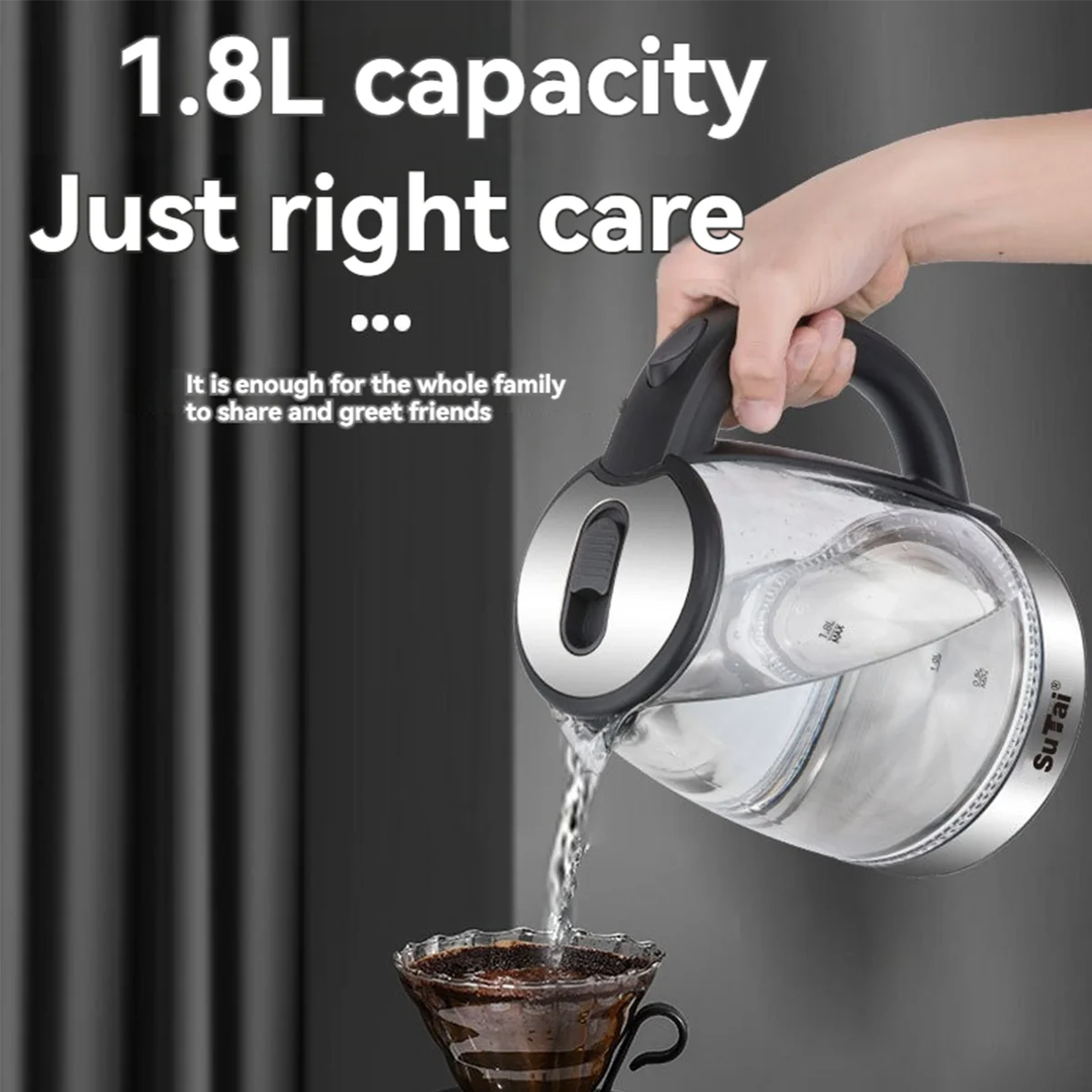 Electric Glass Water Kettle With Fast Boil And Auto Shutoff