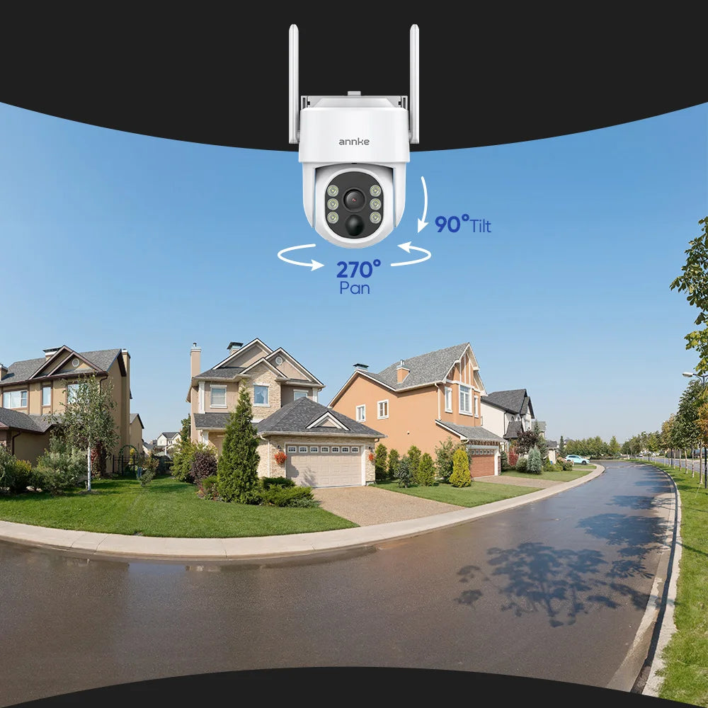 Annke 4MP Solar Wireless Security Camera Kit With NVR