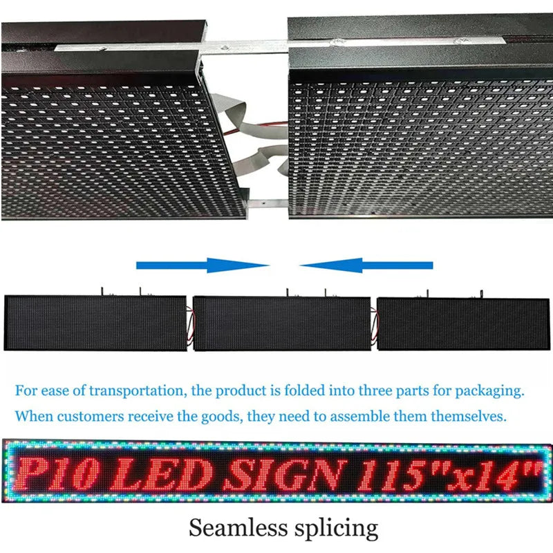Chengxianguangdian P10 Programmable WiFi LED Message Board