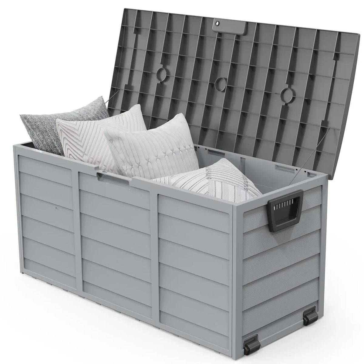 VINGLI Waterproof Outdoor Storage Deck Box With Lockable Design