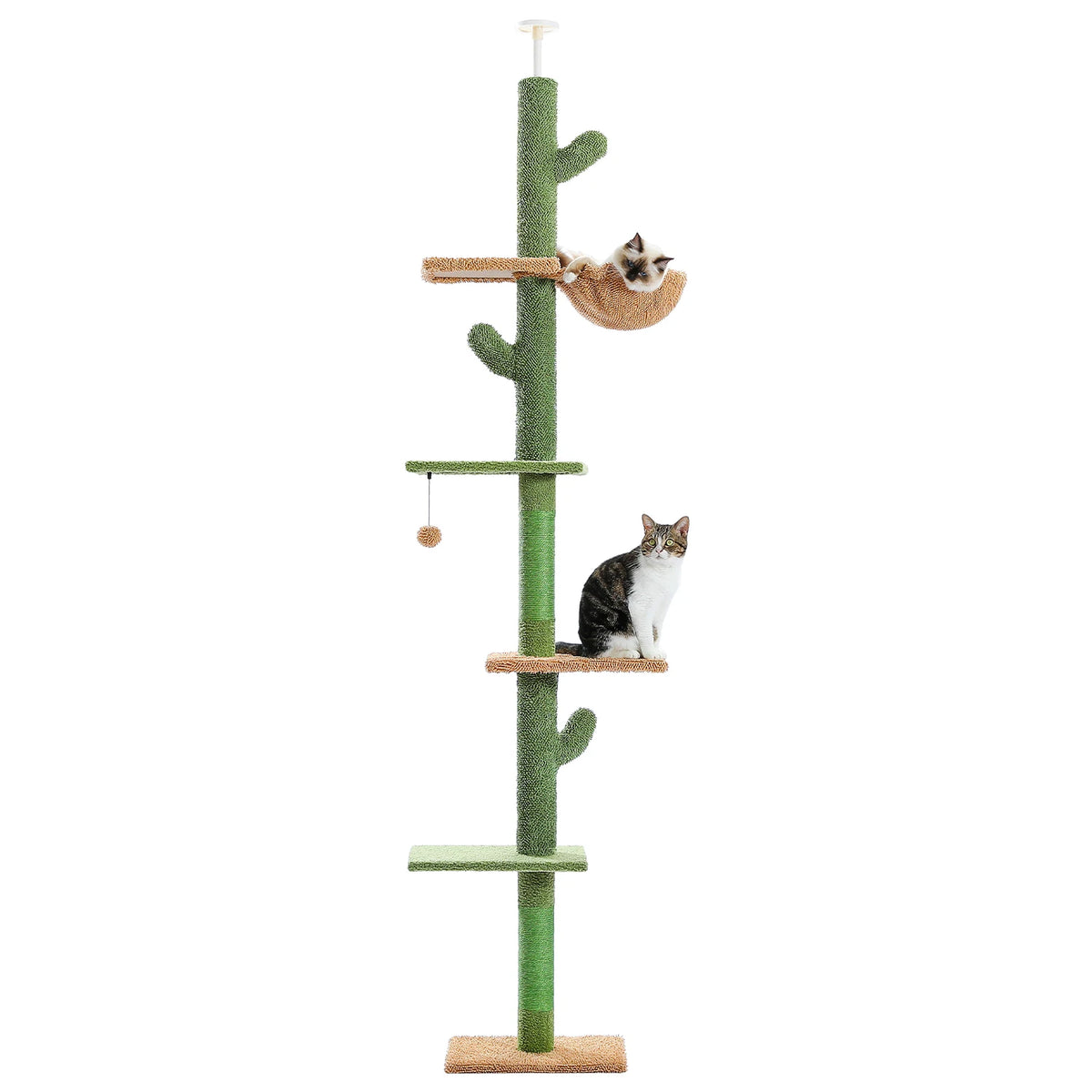 PAWZ Road 5-Tier Cactus Cat Tower Climbing Tree With Hammock