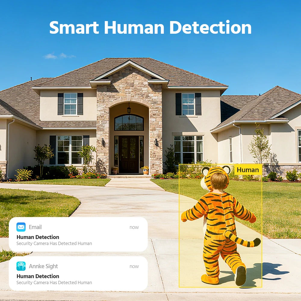 Annke Wireless Security Camera System With NVR Monitor Outdoor Waterproof
