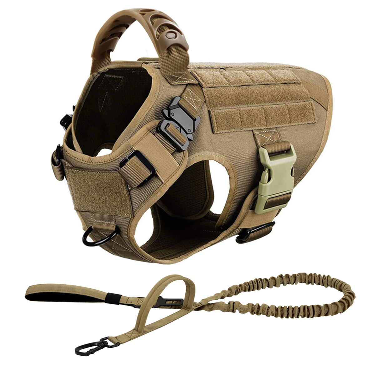 PetraVEL Padded Nylon Dog Harness And Leash Set With Buckle