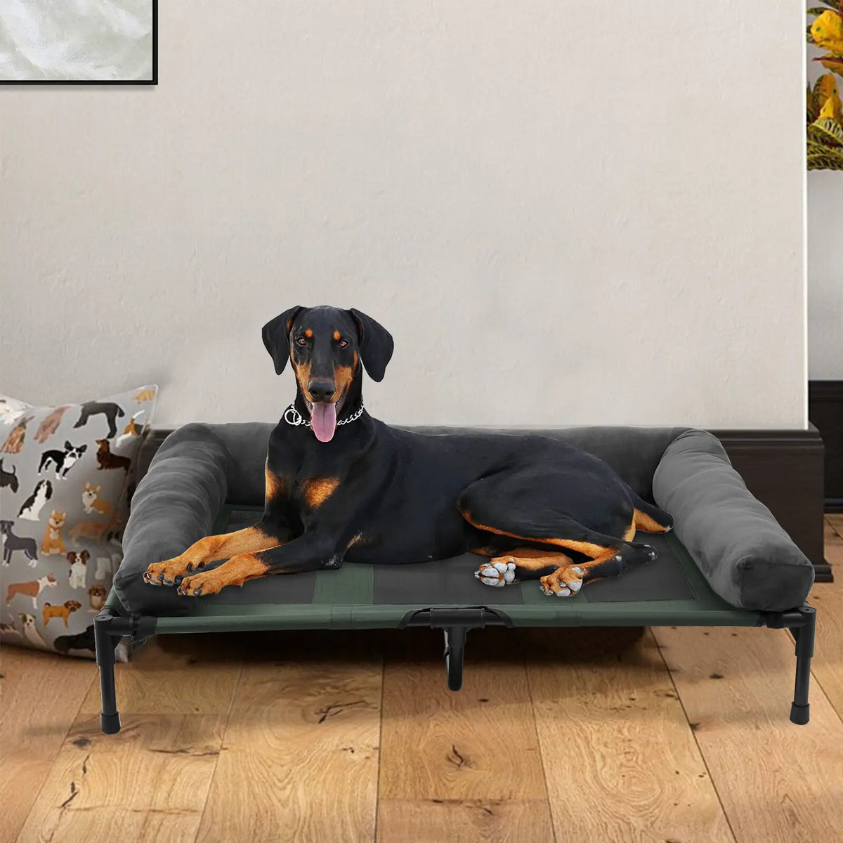 Bingopaw Elevated Cooling Pet Lounger With Breathable Metal Frame