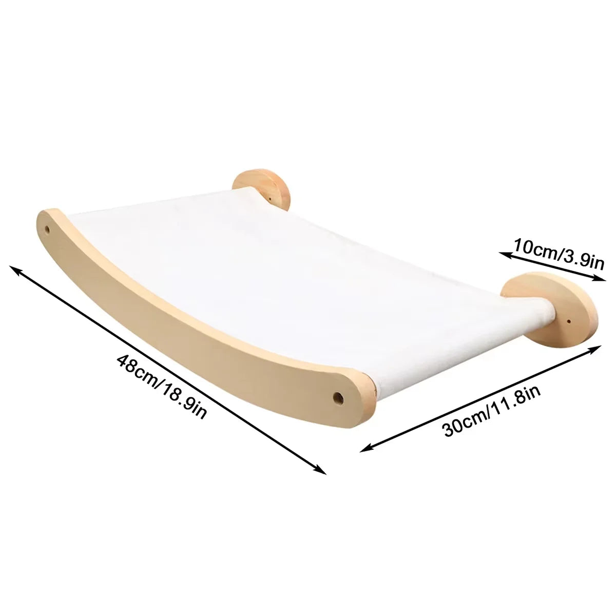 CWV Wall Mounted Cat Hammock And Scratching Stairway Shelf