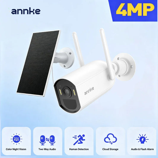 ANNKE Solar Battery Powered Wireless Security Camera With Motion Detection