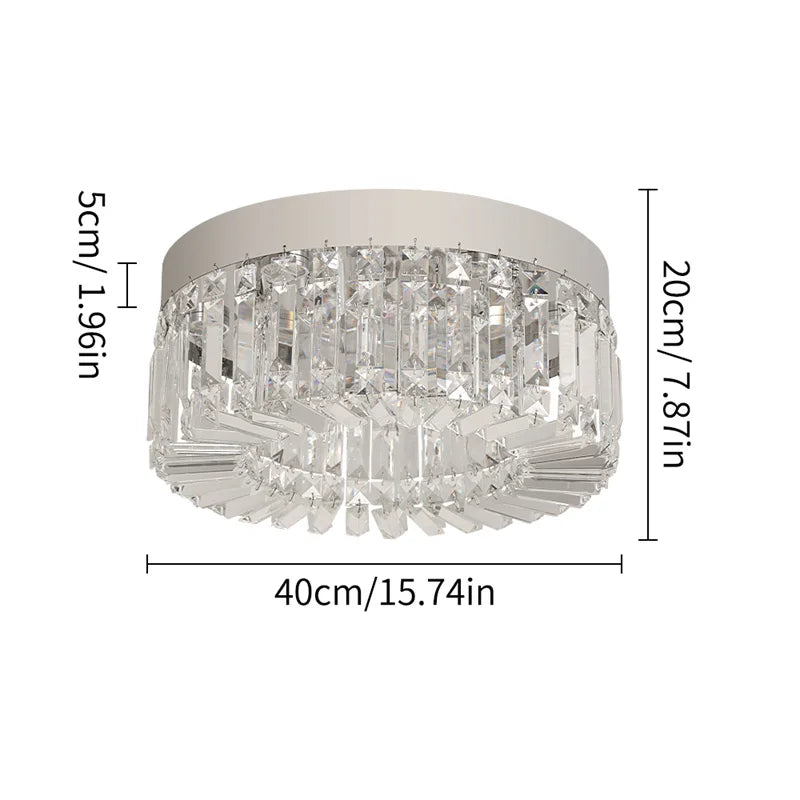 GreeLustr Crystal LED Ceiling Chandelier for Living Room and Bedroom