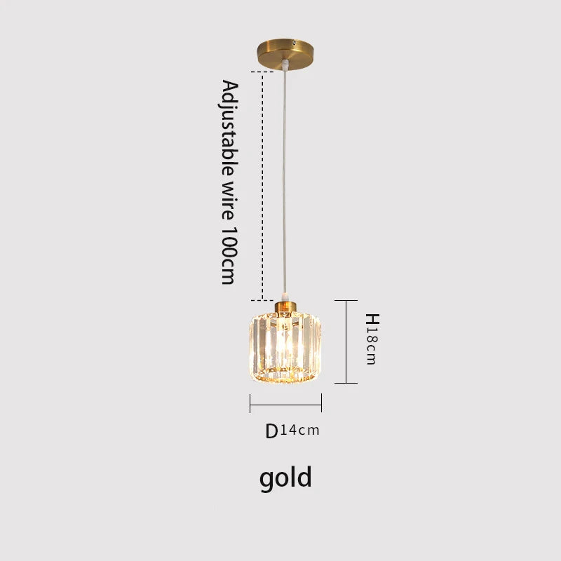 Vetrulus Modern K9 Crystal Pendant Ceiling Chandelier