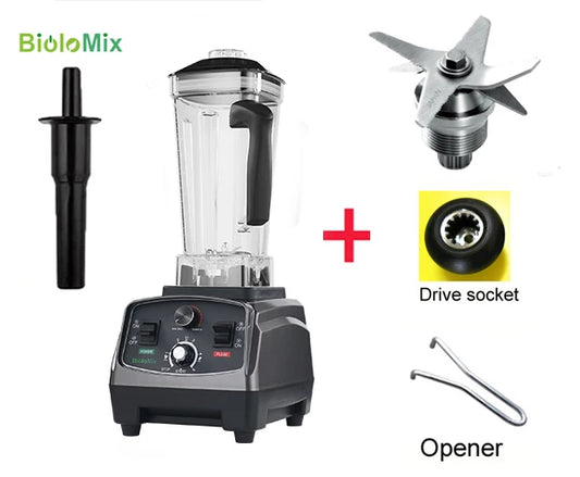 BioloMix Heavy Duty Commercial Blender With Timer For Smoothies