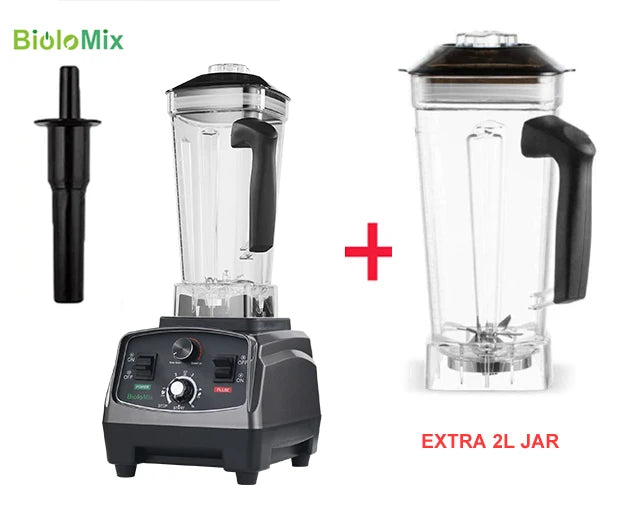 BioloMix Heavy Duty Commercial Blender With Timer For Smoothies