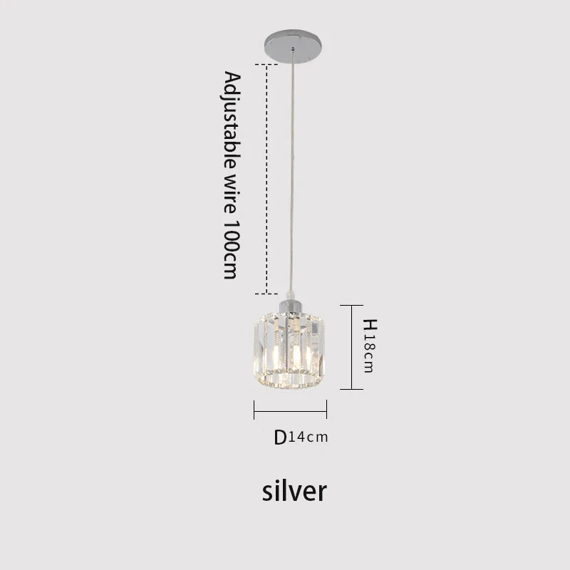 Vetrulus Modern K9 Crystal Pendant Ceiling Chandelier